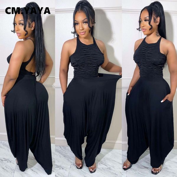 women s two piece pants cmyaya elegant women loose haren suit and ruched open back tank hip hop tracksuit 2 set summer outfits 230718, White
women s two piece pants cmyaya elegant women loose haren suit and ruched open back tank hip hop tracksuit 2 set summer outfits 230718, White