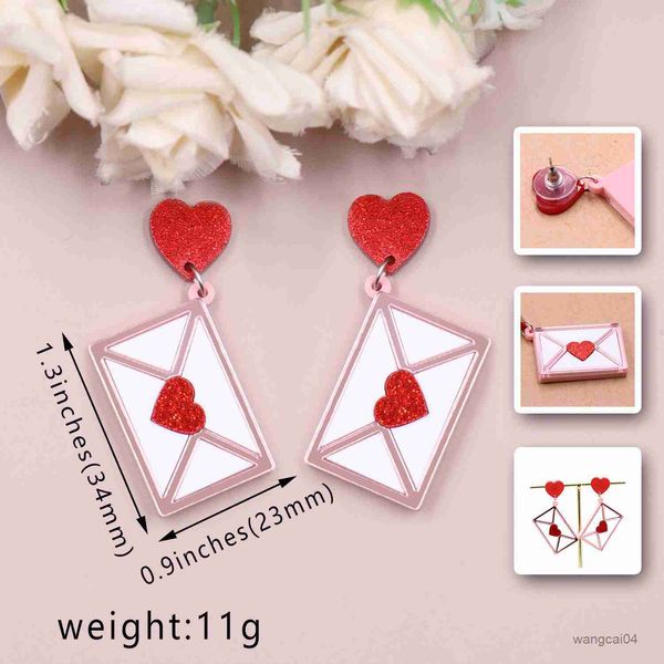 charm 1pair fashion drop heart envelope trendy valentine gift acrylic earrings jewelry for women r230719, Golden
charm 1pair fashion drop heart envelope trendy valentine gift acrylic earrings jewelry for women r230719, Golden
