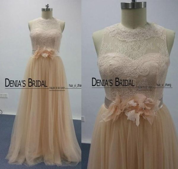 blush bridesmaid dresses 2016 real images lace sheer bateau neckline flowers belt tulle floor length long maid of honor dresses dh1574677, White;pink
blush bridesmaid dresses 2016 real images lace sheer bateau neckline flowers belt tulle floor length long maid of honor dresses dh1574677, White;pink