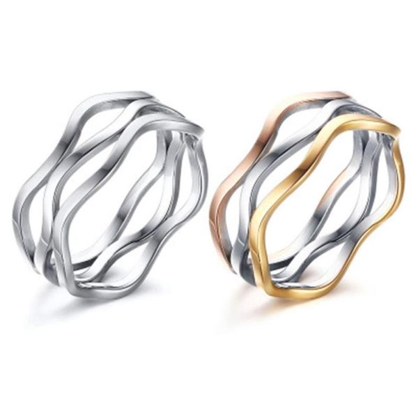 2020 new design tricolor wave lines stainless steel wedding band rings86806883736306, Silver
2020 new design tricolor wave lines stainless steel wedding band rings86806883736306, Silver