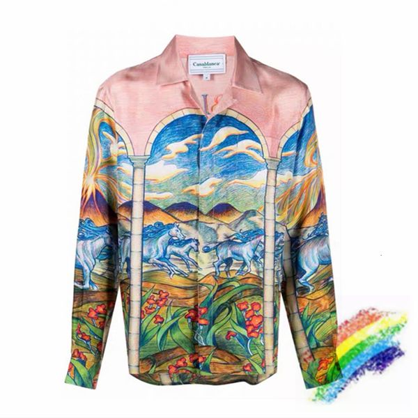 mens casual shirts silk casablanca shirt womens 1 colorful horse swarm pattern hawaiian beach 230718, White;black
mens casual shirts silk casablanca shirt womens 1 colorful horse swarm pattern hawaiian beach 230718, White;black