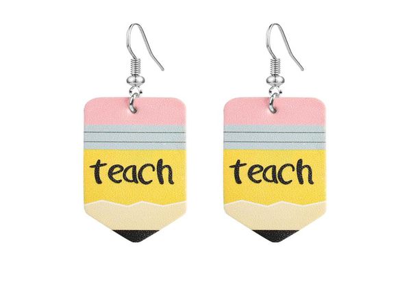 designer faux leather earrings math teacher pencil wate drop fashion printed dangle earrings hook ear party jewelry gift3564462, Silver
designer faux leather earrings math teacher pencil wate drop fashion printed dangle earrings hook ear party jewelry gift3564462, Silver