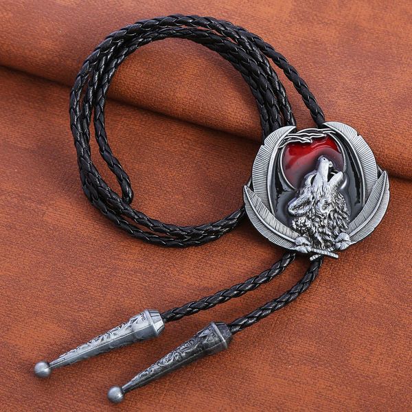 bolo ties new animal wolf shirt leather rope bolo tie western cowboy bolo tie hkd230719, Red
bolo ties new animal wolf shirt leather rope bolo tie western cowboy bolo tie hkd230719, Red