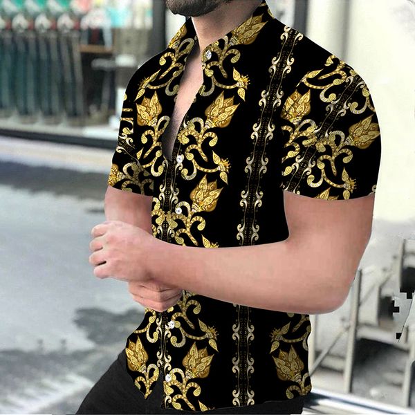 mens casual shirts fashion luxury social wear polo neck shirt print short sleeve ball party designer 230718, White;black
mens casual shirts fashion luxury social wear polo neck shirt print short sleeve ball party designer 230718, White;black