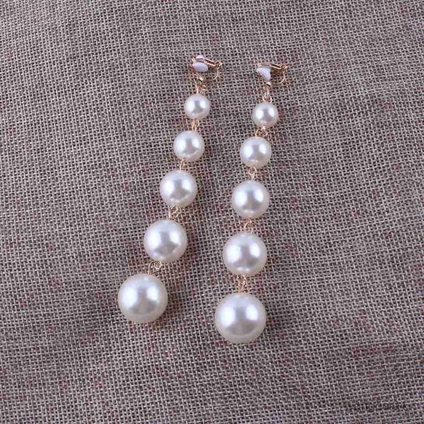 charm new design trendy long big simulated pearl clip on earrings pearls string statement earrings for wedding party gift r230719, Golden
charm new design trendy long big simulated pearl clip on earrings pearls string statement earrings for wedding party gift r230719, Golden