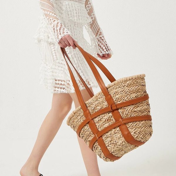 other bags spring/summer handmade straw woven bag large capacity one shoulder handheld rattan woven bag beach holiday handbag women's b, Black;red
other bags spring/summer handmade straw woven bag large capacity one shoulder handheld rattan woven bag beach holiday handbag women's b, Black;red