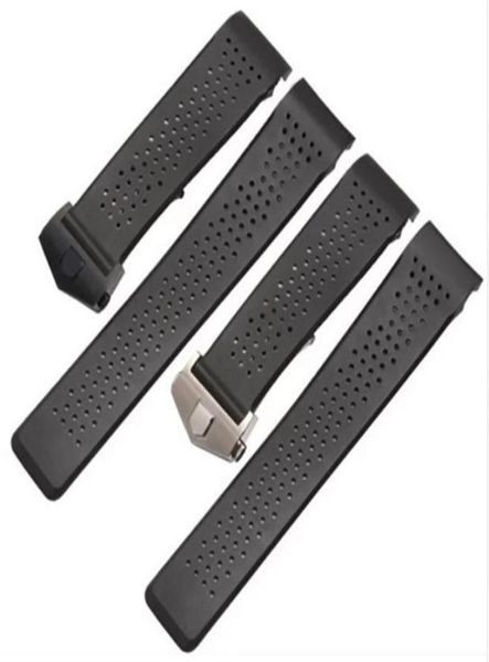 22mm rubber watchband superthin silicone silver stainless steel fold deployment buckle watch bands strap 8526690, Black;brown
22mm rubber watchband superthin silicone silver stainless steel fold deployment buckle watch bands strap 8526690, Black;brown
