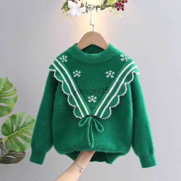 pullover casual sweet style girls mink fleece sweater winter children thicken warm knitted sweater round neck pullover bottoming sweater hkd, Blue
pullover casual sweet style girls mink fleece sweater winter children thicken warm knitted sweater round neck pullover bottoming sweater hkd, Blue