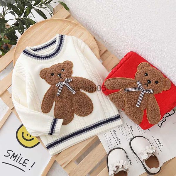 pullover 2022 autumn winter girls boys cute cartoon bear sweaters baby kids children knitting shirt hkd230719, Blue
pullover 2022 autumn winter girls boys cute cartoon bear sweaters baby kids children knitting shirt hkd230719, Blue