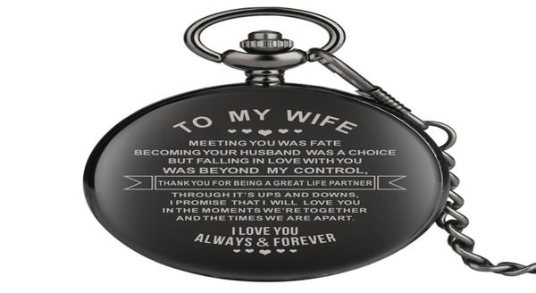 to my wife design engraving custom retro quartz pocket watch anniversary couples gifts arabic numerals display pendant clock2220875, Slivery;golden
to my wife design engraving custom retro quartz pocket watch anniversary couples gifts arabic numerals display pendant clock2220875, Slivery;golden