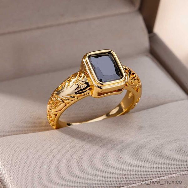 band rings square black zircon rings for women girls luxury vintage stainless steel ring new design wedding jewelry r230719, Silver
band rings square black zircon rings for women girls luxury vintage stainless steel ring new design wedding jewelry r230719, Silver