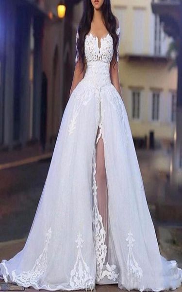 2019 arabic white elegant off the shoulder wedding dresses with overskirt long sleeve lace bridal dress wedding ball gowns detacha5483424
2019 arabic white elegant off the shoulder wedding dresses with overskirt long sleeve lace bridal dress wedding ball gowns detacha5483424
