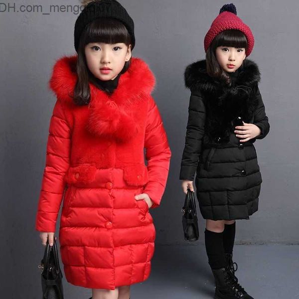 down coat 2023 winter girls' warm jacket fashion fur hooded children's clothing children's cotton lining park z230719, Blue;gray
down coat 2023 winter girls' warm jacket fashion fur hooded children's clothing children's cotton lining park z230719, Blue;gray
