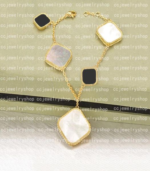 5 motifs fashion classic 4four leaf clover bracelets pendants motherofpearl v gold plated 18k for women girls valentine0391589026, Golden;silver
5 motifs fashion classic 4four leaf clover bracelets pendants motherofpearl v gold plated 18k for women girls valentine0391589026, Golden;silver