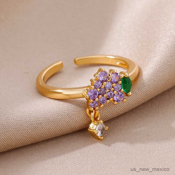 band rings cubic zirconia grape rings for women adjustable stainless steel ring 2023 trend new in luxury couple wedding jewelry r230719, Silver
band rings cubic zirconia grape rings for women adjustable stainless steel ring 2023 trend new in luxury couple wedding jewelry r230719, Silver