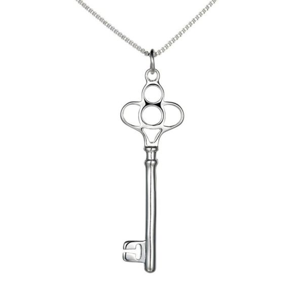 selling jewelry 925 silver key pendant necklace 10pcslot1174988