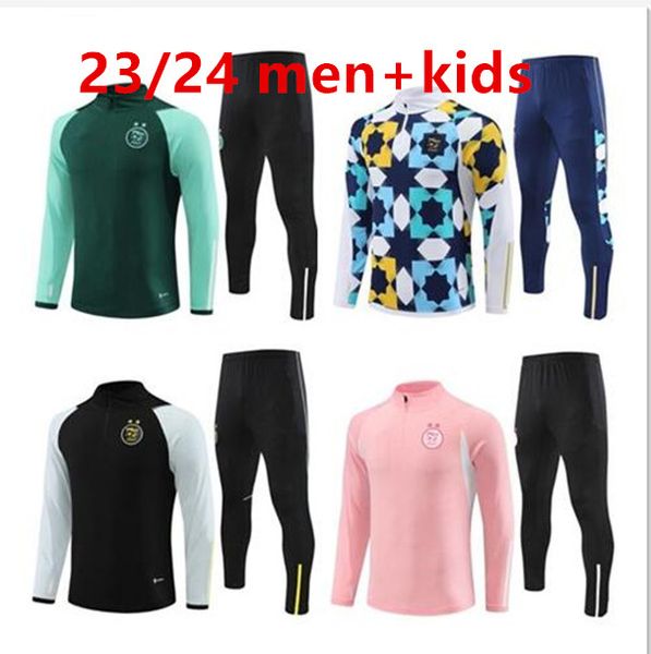 

23 24 algeria tracksuit mahrez soccer jerseys men kids 22 23 24 algerie bounedjah survetement maillot de foot feghoul sportswear football tr, Black