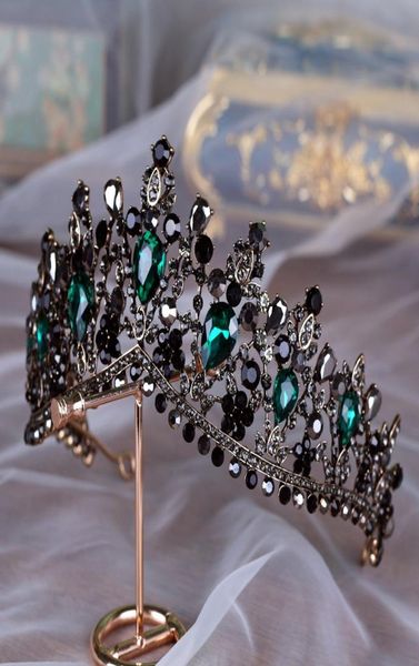 handmade luxury baroque bridal crown tiara black dark green crystal headpieces evening hair accessories for brides gothic bridal6974915, Silver
handmade luxury baroque bridal crown tiara black dark green crystal headpieces evening hair accessories for brides gothic bridal6974915, Silver
