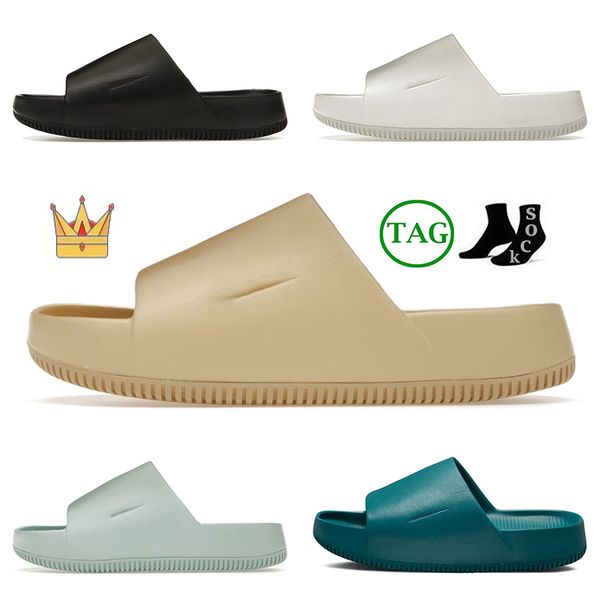 2023 calm slides sandals designer mules platform rubber slipper sliders shoes seasame geode teal sail white jade ice womens sandal women men, Black
2023 calm slides sandals designer mules platform rubber slipper sliders shoes seasame geode teal sail white jade ice womens sandal women men, Black