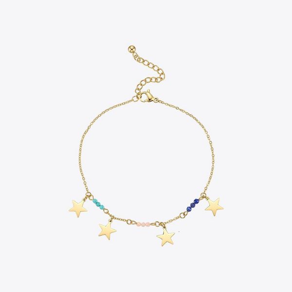 anklets enfashion star anklet bracelet gold ankle stainless steel fashion jewelry bijoux beach accessories a215003 230718, Red;blue
anklets enfashion star anklet bracelet gold ankle stainless steel fashion jewelry bijoux beach accessories a215003 230718, Red;blue