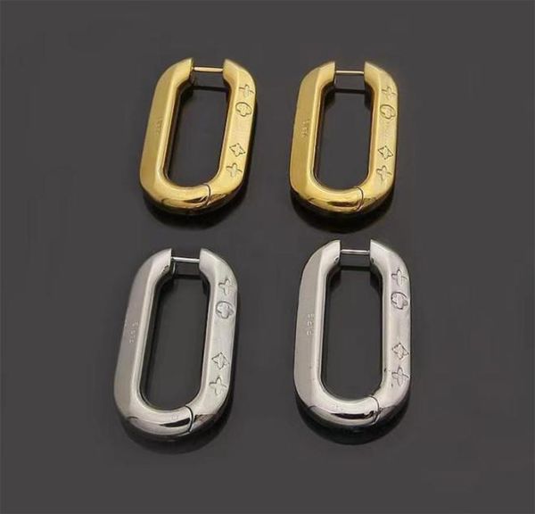 stainless steel 18k gold plated hoop earrings classic fashion rectangle v earrings designer for women european luxury jewelry gift4373597, Golden;silver
stainless steel 18k gold plated hoop earrings classic fashion rectangle v earrings designer for women european luxury jewelry gift4373597, Golden;silver