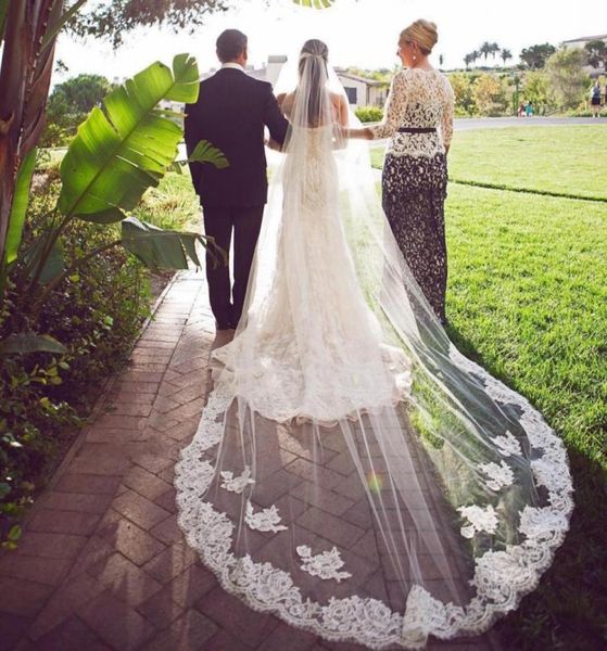 stylish 3m two layers wedding veils with lace applique edge long chapel veils tulle custom made bridal veil with comb1795187, Black
stylish 3m two layers wedding veils with lace applique edge long chapel veils tulle custom made bridal veil with comb1795187, Black