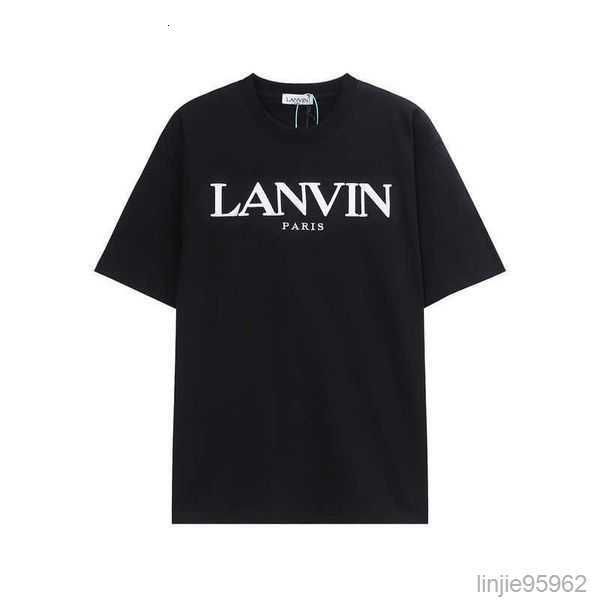 high edition new shirt same short letter embroidered round neck t-shirt 8e1p 1 1lanvin, White;black
high edition new shirt same short letter embroidered round neck t-shirt 8e1p 1 1lanvin, White;black