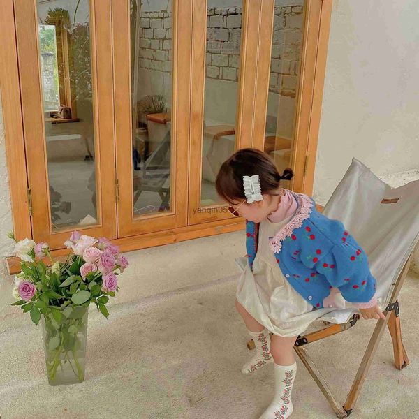 pullover 2022 sweater outerwear single breasted turn-down collar full sleeve sweet floral embroidery fashion casual autumn girls kids hkd230, Blue
pullover 2022 sweater outerwear single breasted turn-down collar full sleeve sweet floral embroidery fashion casual autumn girls kids hkd230, Blue