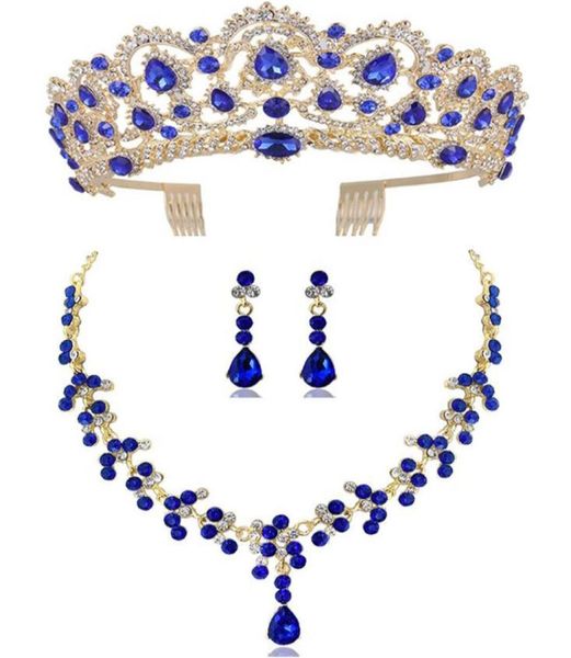 diezi new red green blue crown and necklace earring jewelry set tiara rhinestone wedding bridal jewelry sets accessories2639484, Silver
diezi new red green blue crown and necklace earring jewelry set tiara rhinestone wedding bridal jewelry sets accessories2639484, Silver