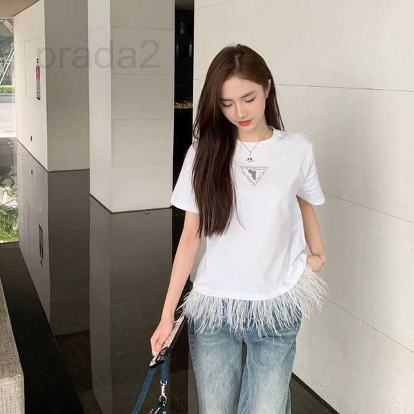 women's t-shirt designer letter embroidered round neck cotton short sleeve t-shirt white front shoulder style slim stylish feather elem
women's t-shirt designer letter embroidered round neck cotton short sleeve t-shirt white front shoulder style slim stylish feather elem
