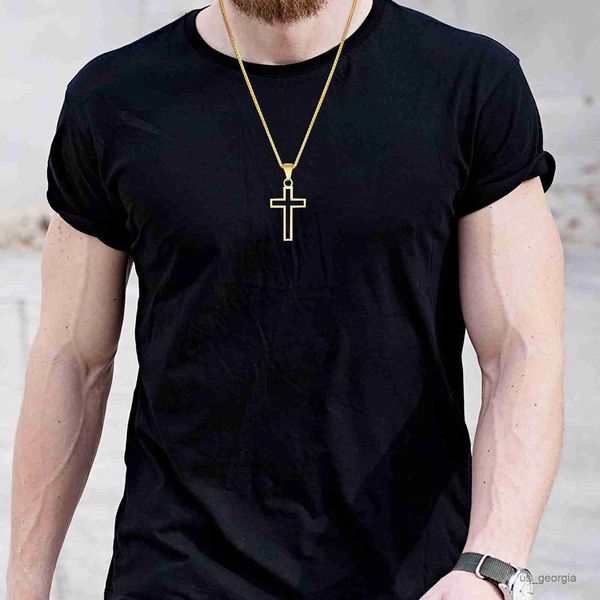 pendant necklaces cross necklace for men women stainless steel hollow cross pendant with box chain religious faith christ collar r230719, Silver
pendant necklaces cross necklace for men women stainless steel hollow cross pendant with box chain religious faith christ collar r230719, Silver