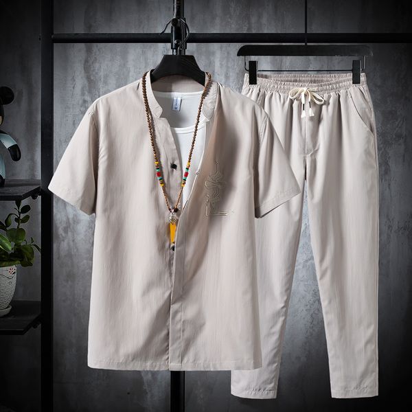 mens tracksuits summer fashion casual short sleeve solid color embroidered shirts two piece set sizes to 5xl 230718, Gray
mens tracksuits summer fashion casual short sleeve solid color embroidered shirts two piece set sizes to 5xl 230718, Gray
