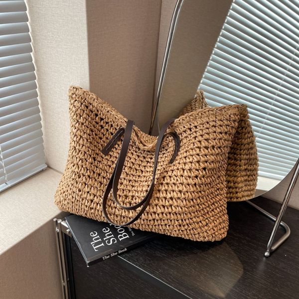 other s straw woven tote s summer casual large capacity hands fashion beach women shoulder simple style shopping beach 230718, Black;red
other s straw woven tote s summer casual large capacity hands fashion beach women shoulder simple style shopping beach 230718, Black;red