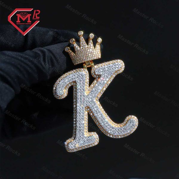 custom made crown bail initial letter pendant necklace 925 sterling sliver vvs moissanite pass tester diamond initial pendant designer jewel, Silver
custom made crown bail initial letter pendant necklace 925 sterling sliver vvs moissanite pass tester diamond initial pendant designer jewel, Silver