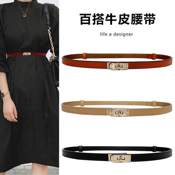 h family women's leather 100 with sweater dress waist up decoration kelly suit pants thin belt, Black;brown
h family women's leather 100 with sweater dress waist up decoration kelly suit pants thin belt, Black;brown