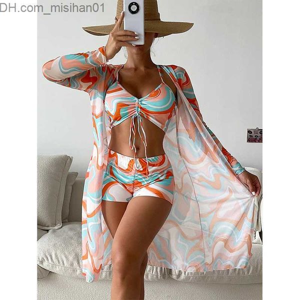 women's swimwear new women's swimwear high waist bikini set three piece women's long sleeve cover swimwear 2023 beach swimwea, White;black
women's swimwear new women's swimwear high waist bikini set three piece women's long sleeve cover swimwear 2023 beach swimwea, White;black