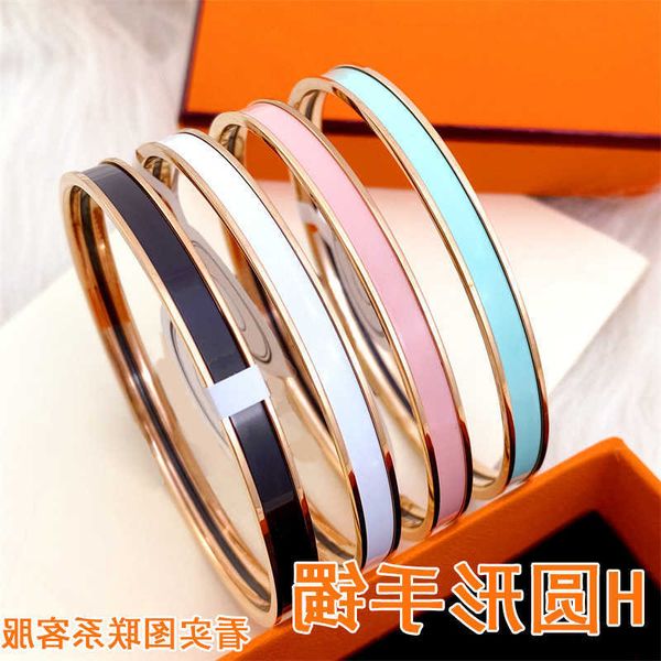 luxury hrems bangle online store circular closed loop enamel color element bracelet titanium steel stainless versatile and fading with gift, Black
luxury hrems bangle online store circular closed loop enamel color element bracelet titanium steel stainless versatile and fading with gift, Black