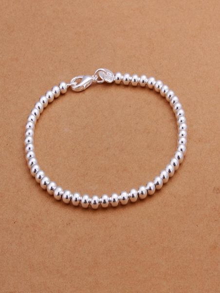 low 925 sterling silver plated 4mmx20cm beads bracelet fashion jewelry classic wedding gift 8104888, Black
low 925 sterling silver plated 4mmx20cm beads bracelet fashion jewelry classic wedding gift 8104888, Black