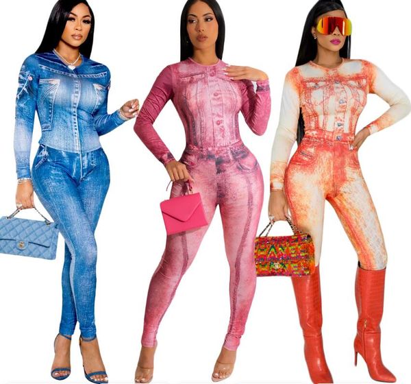women's set 2023 autumn new denim print long sleeve pants women's set slim fit women's two piece set, White
women's set 2023 autumn new denim print long sleeve pants women's set slim fit women's two piece set, White