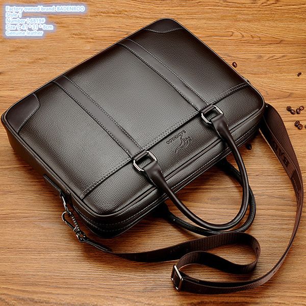 Wholesale factory men shoulder bag 2 colors horizontal leather business handbag waterproof and wearable leather briefcase solid color simple backpack 6819#, Brown
Wholesale factory men shoulder bag 2 colors horizontal leather business handbag waterproof and wearable leather briefcase solid color simple backpack 6819#, Brown