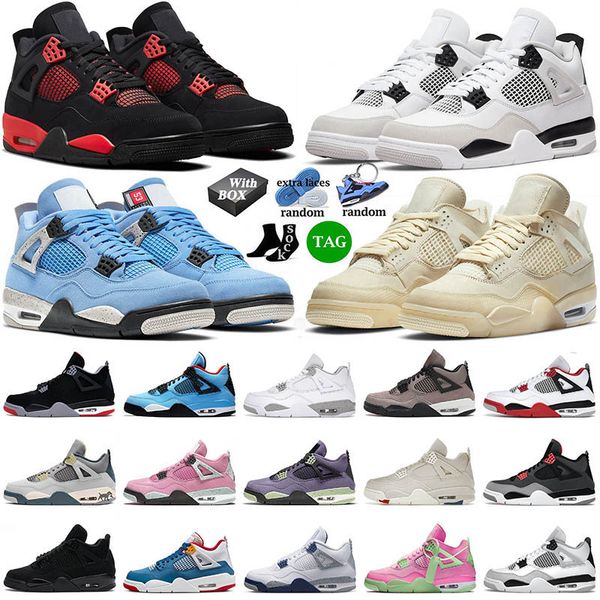 with box 4 4s basketball shoes iv og jumpman military black cat cactus jack sail university blue high bred men women trainers sneakers 36-47
with box 4 4s basketball shoes iv og jumpman military black cat cactus jack sail university blue high bred men women trainers sneakers 36-47