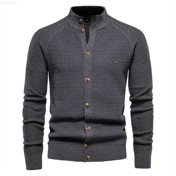 men's sweaters knitted mens cardigan button mock neck sweater for men new winter fashion cardigans men l230719, White;black
men's sweaters knitted mens cardigan button mock neck sweater for men new winter fashion cardigans men l230719, White;black