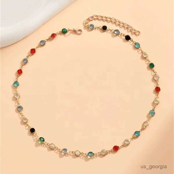pendant necklaces fashion color crystal chain choker necklace for women female girl gift simple collar jewelry r230719, Silver
pendant necklaces fashion color crystal chain choker necklace for women female girl gift simple collar jewelry r230719, Silver