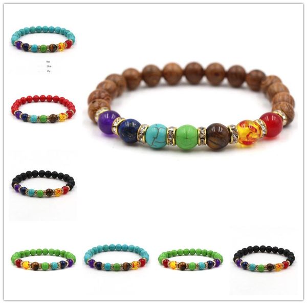7 chakra natural 8mm mens beaded jewelry lava stone beads turquoises spacer bracelets party yoga jewelry women2286722, Black
7 chakra natural 8mm mens beaded jewelry lava stone beads turquoises spacer bracelets party yoga jewelry women2286722, Black