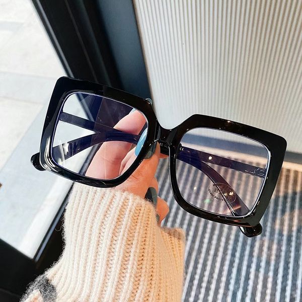 sunglasses black square glasse fashion oversized clear lens eyeglasses female vintage big frame anti blue light spectacle 230718, White;black
sunglasses black square glasse fashion oversized clear lens eyeglasses female vintage big frame anti blue light spectacle 230718, White;black