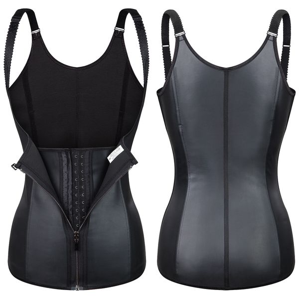 women's shapers 100% latex vest waist trainer body shaper shapewear women corset belly sheath slimming belt reductive girdle 9 steel bo, Black;white
women's shapers 100% latex vest waist trainer body shaper shapewear women corset belly sheath slimming belt reductive girdle 9 steel bo, Black;white