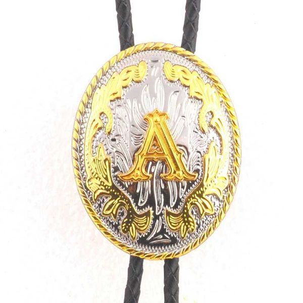 bolo ties two - color letter upscale bolo tie american original surname popular letter tie knot hkd230719, Red