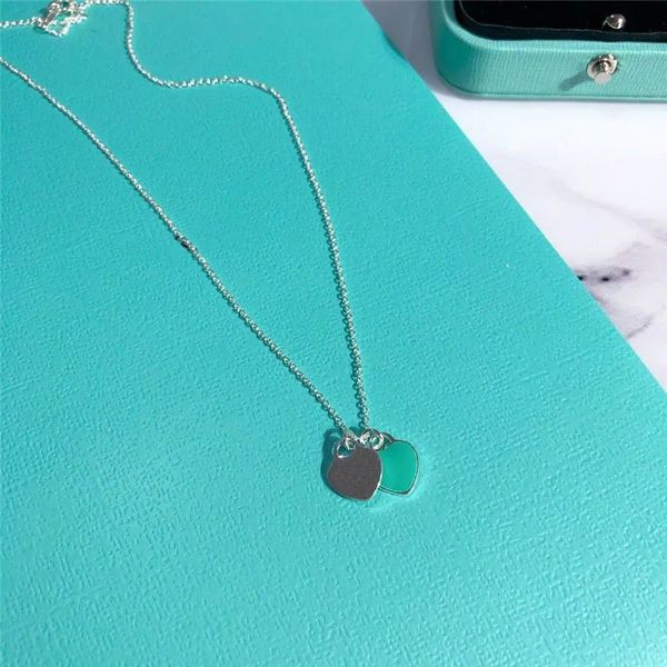 tiff necklace 925 silver pendant necklaces female jewelry exquisite craftsmanship with official classic double blue heart luxury designer br
tiff necklace 925 silver pendant necklaces female jewelry exquisite craftsmanship with official classic double blue heart luxury designer br