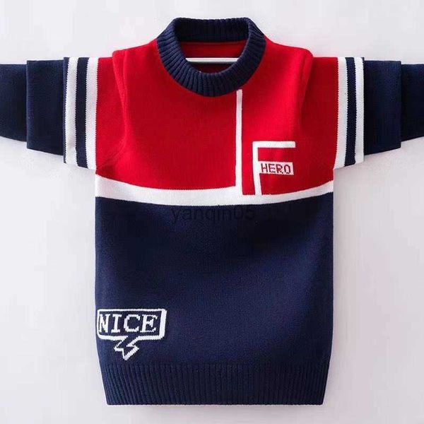 pullover boys pullovers autumn children's sweater teenage winter plus velvet sweaters kids clothes o-neck boys knitted hkd230719, Blue
pullover boys pullovers autumn children's sweater teenage winter plus velvet sweaters kids clothes o-neck boys knitted hkd230719, Blue