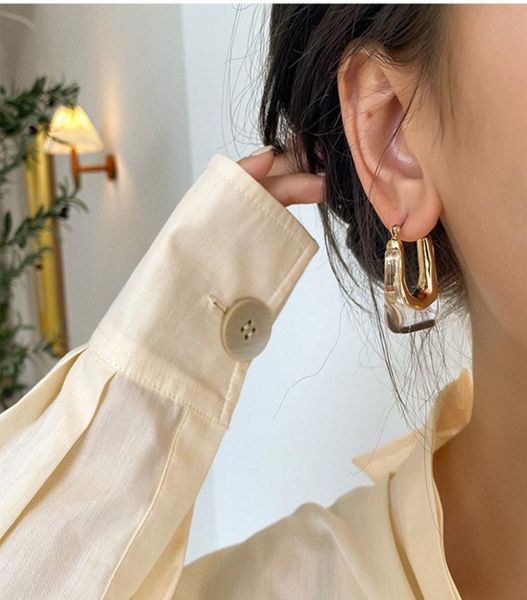afshor 2022 charm new trendy transparent resin hoop earrings for women girls geometric irregular metal acrylic earrings party jewe6822379, Golden
afshor 2022 charm new trendy transparent resin hoop earrings for women girls geometric irregular metal acrylic earrings party jewe6822379, Golden